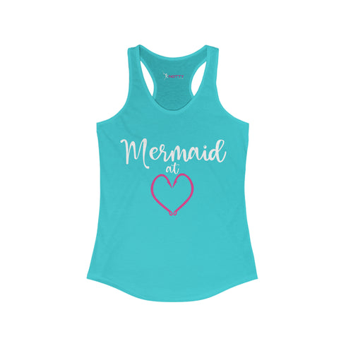 Women's Mermaid Racerback Tank for Active Lifestyle Wear - Lightweight Comfort and Style